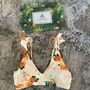 CUPSHE Floral Bikini Top